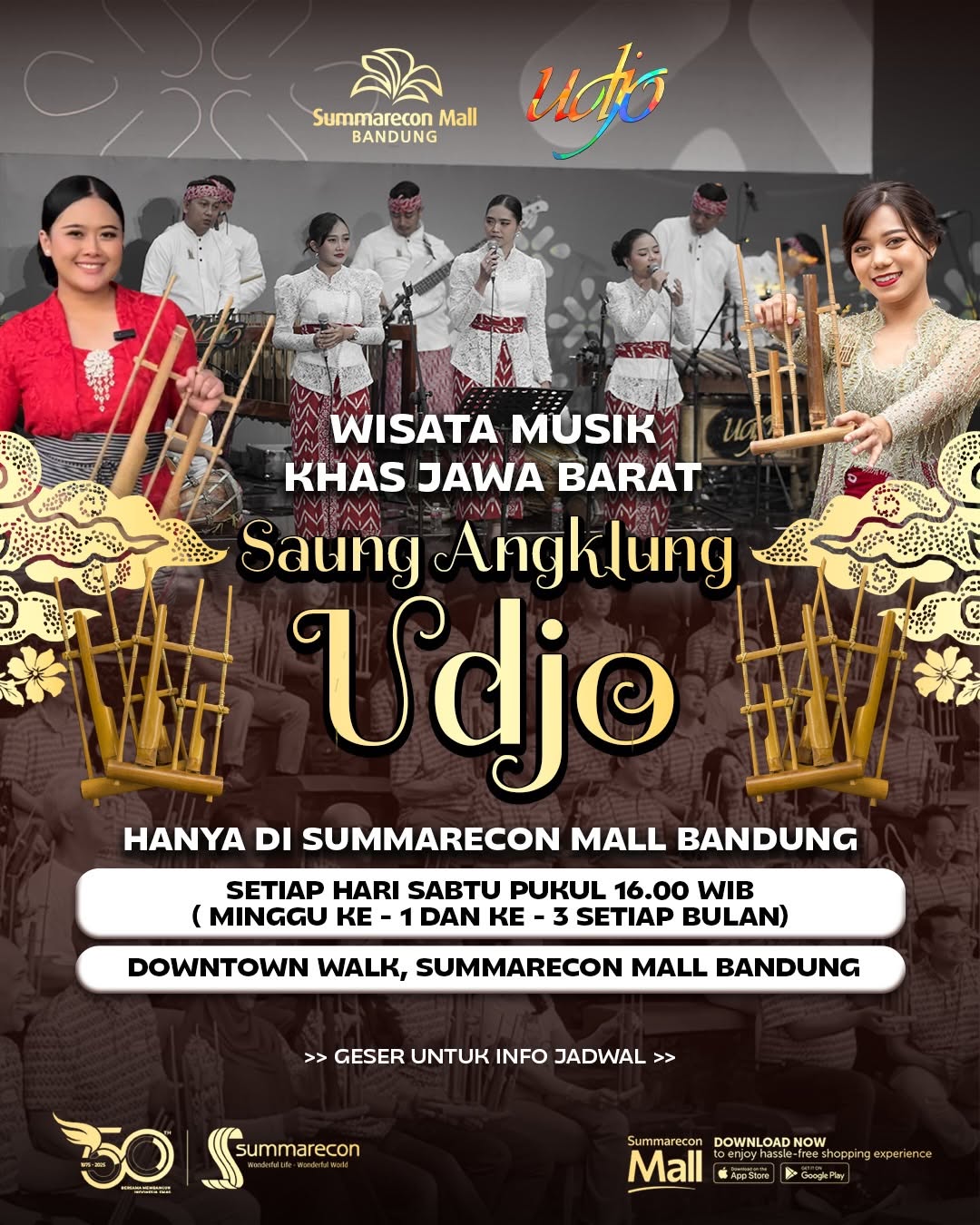 Hadir Lebih Dekat: Saung Angklung Udjo di Summarecon Mall Bandung